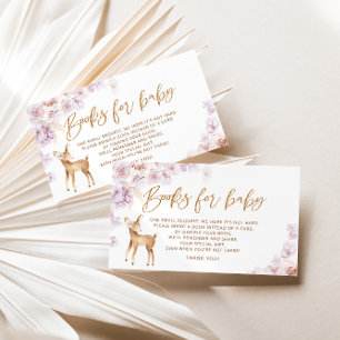 Tarjeta De Recepción Oh libros de ciervos para boleto de bebé