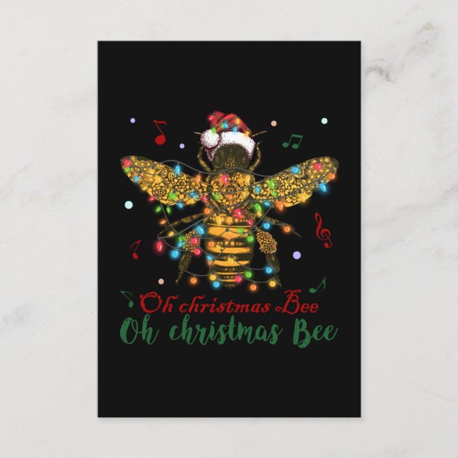 Tarjeta De Recepción Oh Navidades Bee | Oh Navidades Bee (Anverso)