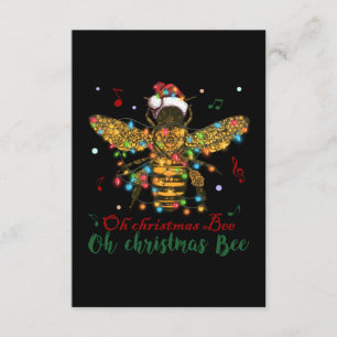Tarjeta De Recepción Oh Navidades Bee  Oh Navidades Bee