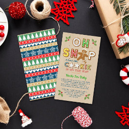 Tarjeta De Recepción ¡Oh Snap! Gingerbread Cookie Baby Shower Book