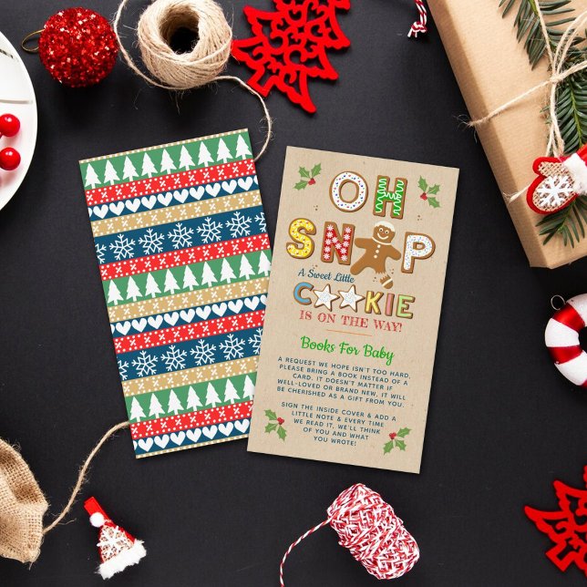 Tarjeta De Recepción ¡Oh Snap! Gingerbread Cookie Baby Shower Book (Subido por el creador)