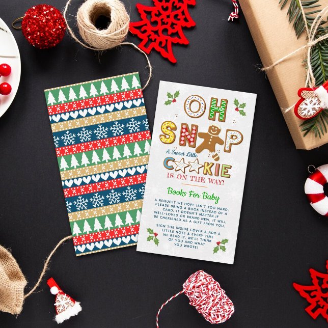 Tarjeta De Recepción ¡Oh Snap! Gingerbread Cookie Baby Shower Book (Subido por el creador)
