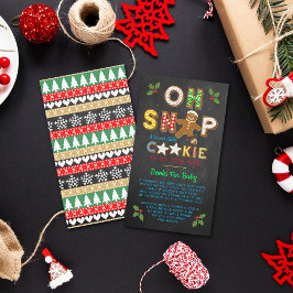 Tarjeta De Recepción ¡Oh Snap! Gingerbread Cookie Baby Shower Book