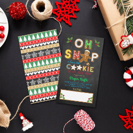 Tarjeta De Recepción ¡Oh Snap! Gingerbread Cookie Baby Shower Diaper