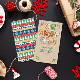 Tarjeta De Recepción ¡Oh Snap! Gingerbread Cookie Baby Shower Diaper