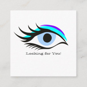Tarjeta De Recepción Ojo azul