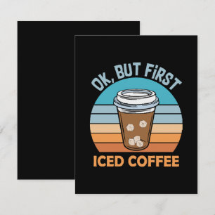 Tarjeta De Recepción ok pero primero café con hielo