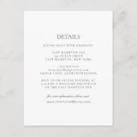 Olivia Elegant Simple Gris Blanco Detalles Boda