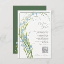 Tarjeta De Recepción Olvídate de no ser Boda deseando código QR correct