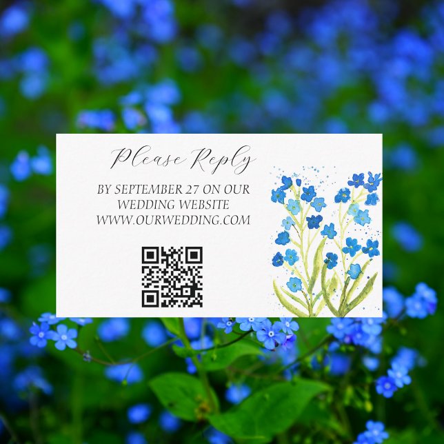 Tarjeta De Recepción Olvídate de que no es Boda Floral de Primavera Azu (Subido por el creador)