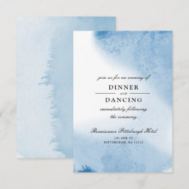 Tarjeta de recepción Ombre Watercolor Wedding | Az