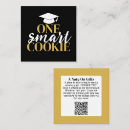 Tarjeta De Recepción One Smart Cookie - moderno código QR de regalo de