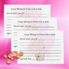 Tarjeta De Recepción Oración bendiciendo a los bebés animales Safari en