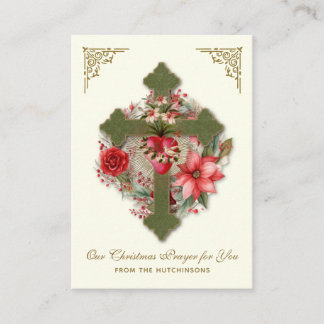 Tarjeta De Recepción Oración de Navidades Hutchinson