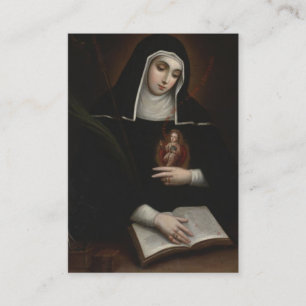 Tarjeta De Recepción Oración de Saint Gertrude por las almas en el Purg