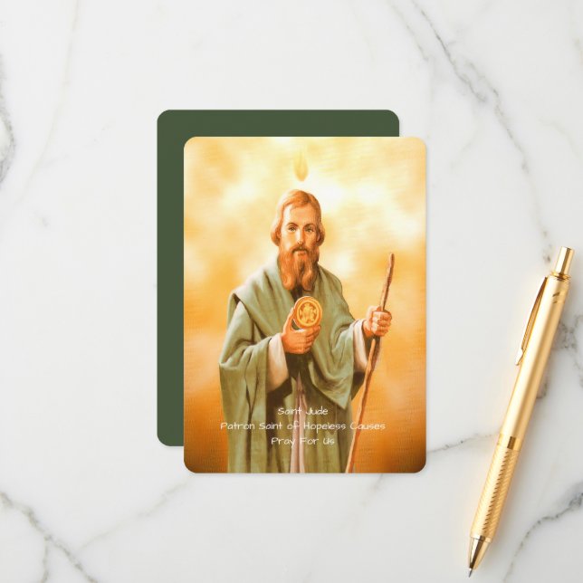 Tarjeta De Recepción Oración de San Jude (Anverso/Reverso In Situ)
