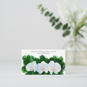 Tarjeta De Recepción orquídeas blancas