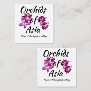 Tarjeta De Recepción Orquídeas de Asia