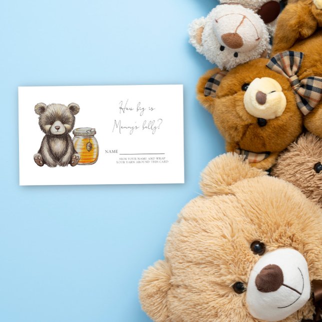 Tarjeta De Recepción Oso Cuán grande es el vientre de mamá (Subido por el creador)