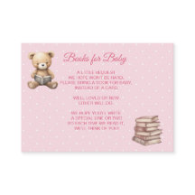 Oso de peluche rosa pastel - Libros para bebé 