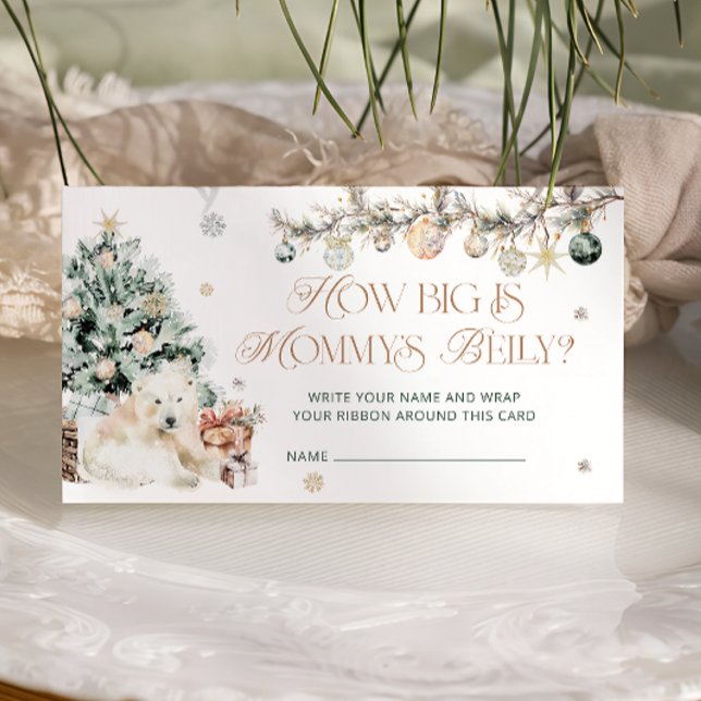 Tarjeta De Recepción Oso polar dulce de invierno cuán grande es el Bell (Subido por el creador)