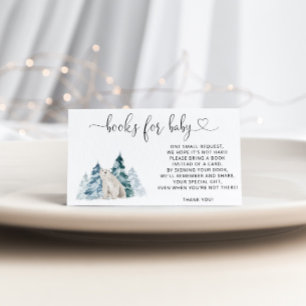 Tarjeta De Recepción Oso Polar Libros para bebé