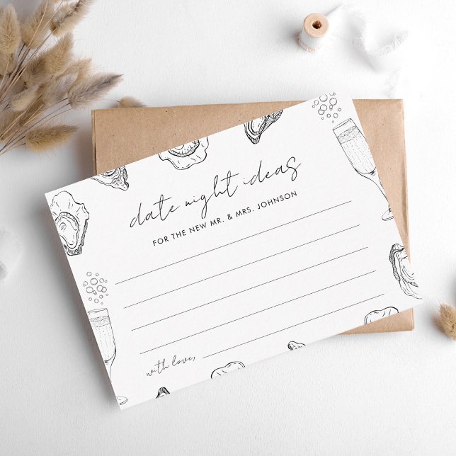 Tarjeta De Recepción Ostiones desempacados con ideas de noche ducha de  (Subido por el creador)