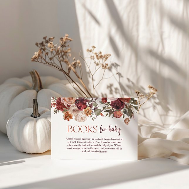 Tarjeta De Recepción Otoño Blooms Blogs de calabaza para el bebé (Subido por el creador)