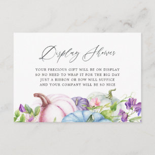Tarjeta De Recepción Otoño - Caída Floral Bridal Shower