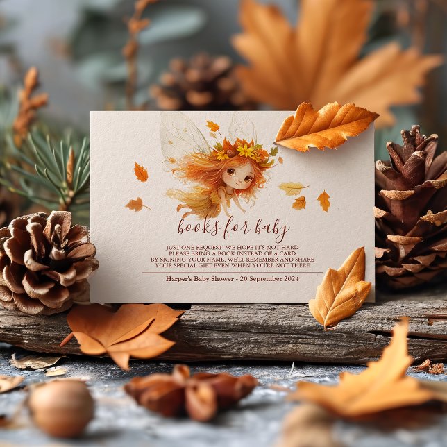 Tarjeta De Recepción Otoño Fairy Woodland (Step into an enchanting autumn forest where fairies flutter, and woodland )