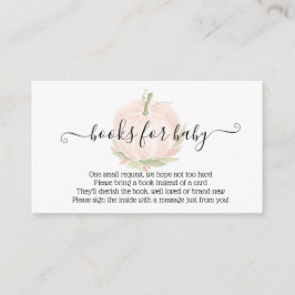 Tarjeta De Recepción Otoño Libros de calabaza blanca para la acuarela d