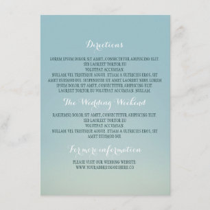 Tarjeta De Recepción Otros detalles del Boda