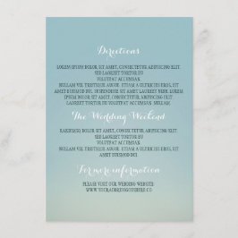 Tarjeta De Recepción Otros detalles del Boda