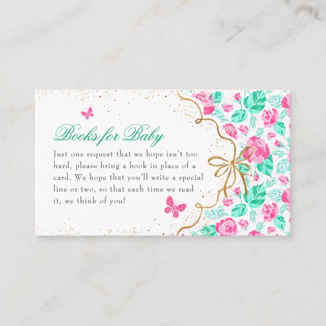 Tarjeta De Recepción Our Lovely One Baby Shower (Anverso)