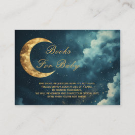 Tarjeta De Recepción Over the Moon Books for Baby Request Card