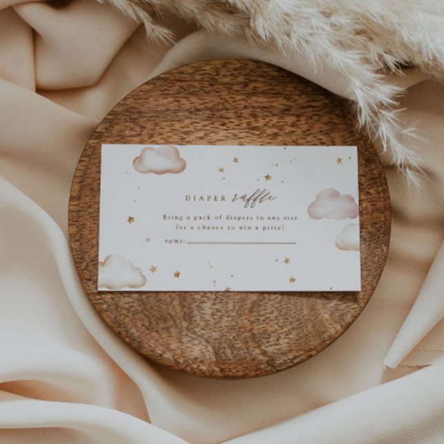 Tarjeta De Recepción Over the Moon Diaper Raffle Card (Subido por el creador)