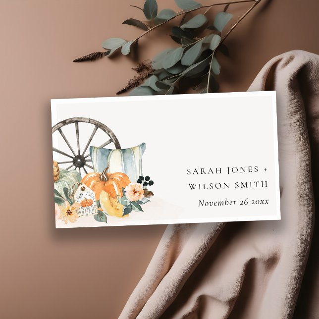 Tarjeta De Recepción Página web de Bodas florales de la Calabaza Rusa F (Subido por el creador)