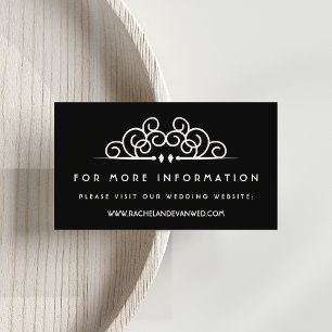 Tarjeta De Recepción Página web de Deco Flourish Boda