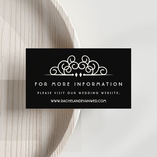 Tarjeta De Recepción Página web de Deco Flourish Boda (Subido por el creador)