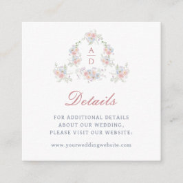 Tarjeta De Recepción Página web de detalles del Boda de tramas de Paste