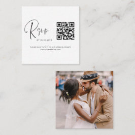 Tarjeta De Recepción Página web de fotos del Boda de código QR de presu