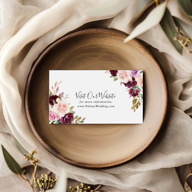 Tarjeta De Recepción Página web del Boda de follaje bucodental rústico (Subido por el creador)