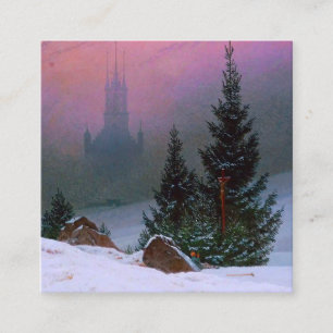 Tarjeta De Recepción Paisaje invernal Caspar David Friedrich