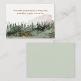 Tarjeta De Recepción Paisaje montañoso rústico Visite nuestro sitio web