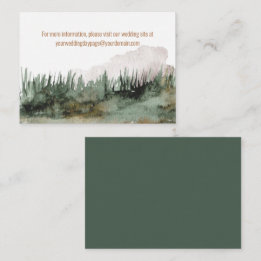 Tarjeta De Recepción Paisaje montañoso rústico Visite nuestro sitio web