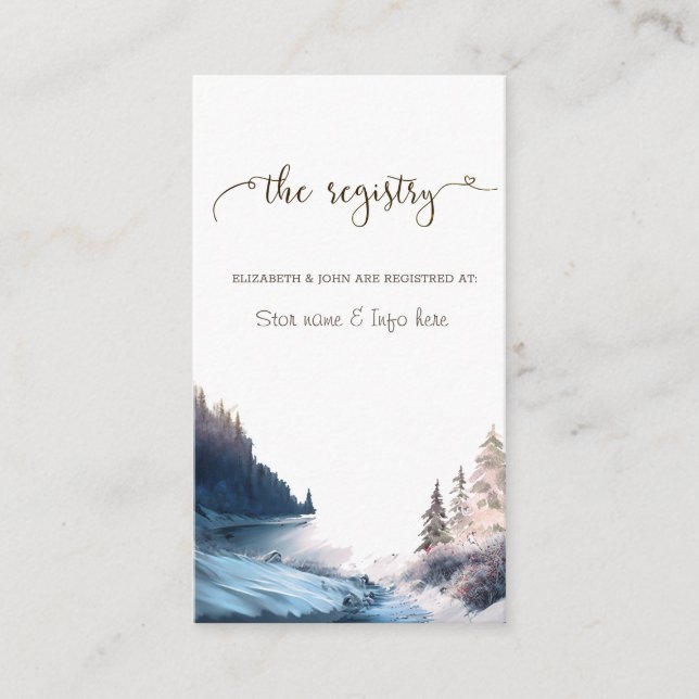 Tarjeta De Recepción Paisaje,Naturaleza,Tarjeta de Registro Forestal (Anverso)