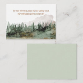 Tarjeta De Recepción Paisaje Rústico de las Montañas Visita nuestro sit