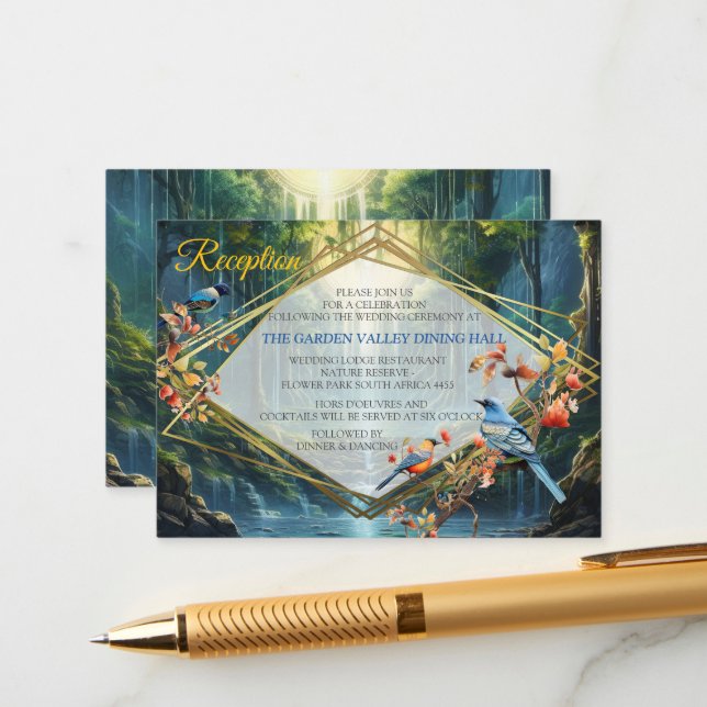 Tarjeta De Recepción Paisajes de destino de nuestro mundo (Anverso/Reverso In Situ)