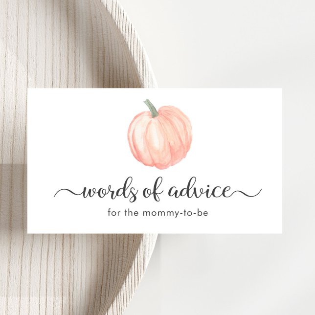 Tarjeta De Recepción Palabras De Consejos De naranja En Baby Shower (Subido por el creador)