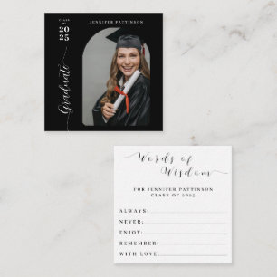 Tarjeta De Recepción Palabras de Sabiduría de Graduación para Graduado